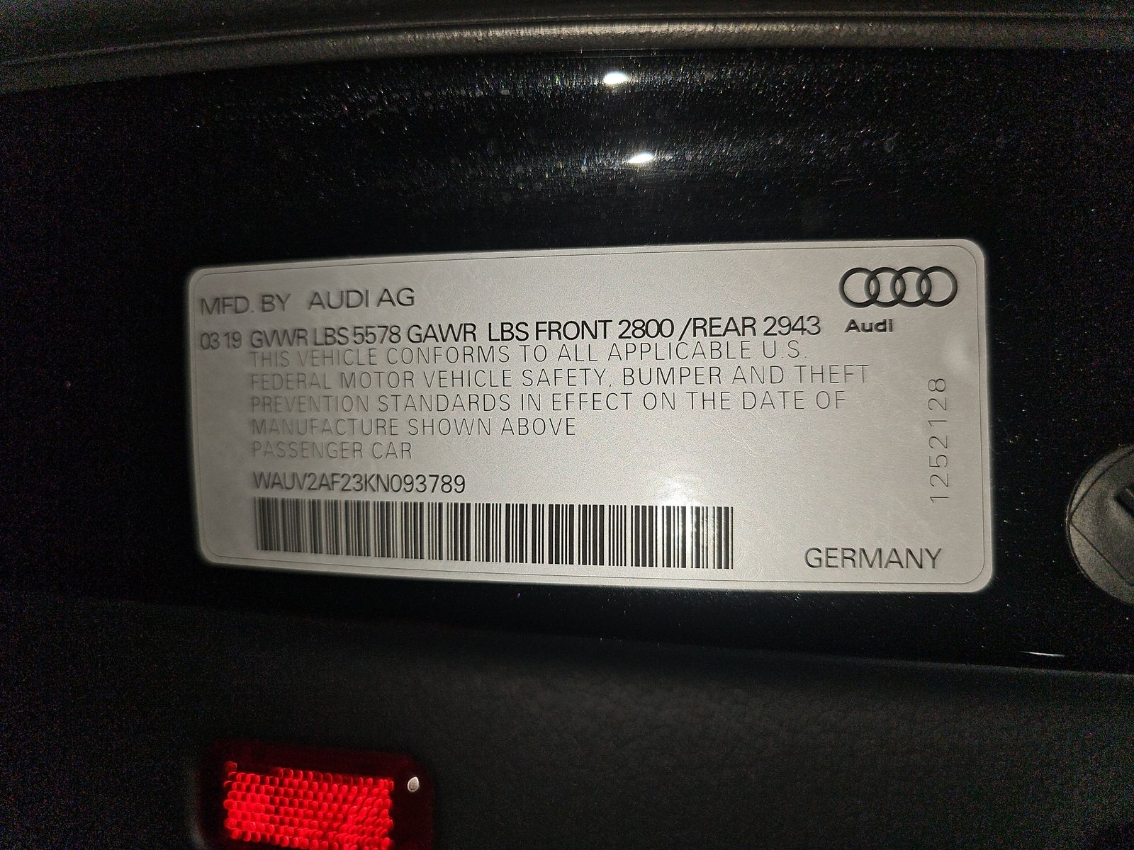 Vehicle - 20240918 2019 Audi A7 WAUV2AF23KN093789
